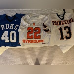 3 College Lacrosse Jerseys